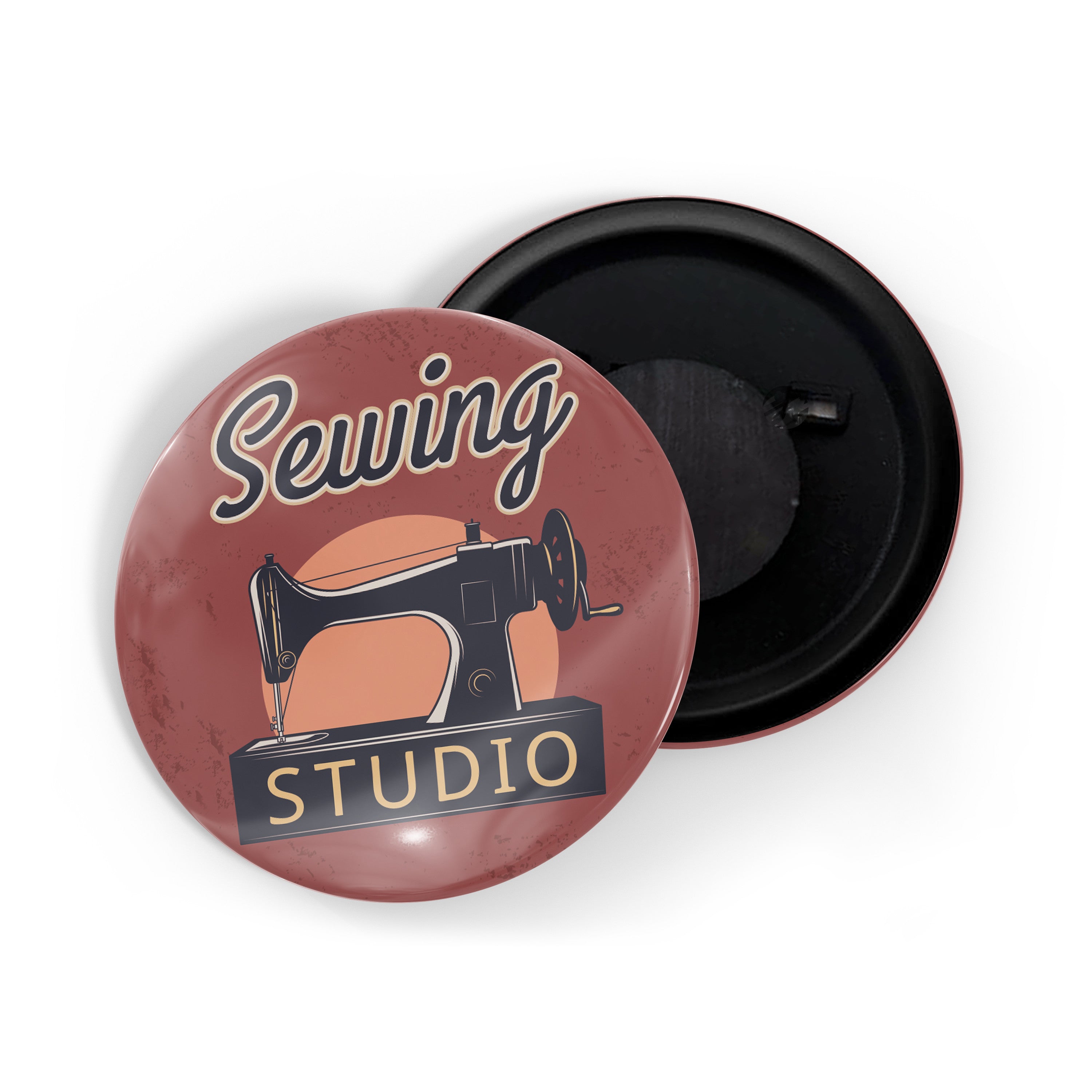 dhcrafts Fridge Magnet Multicolor Sewing Studio D2 Glossy Finish Design Pack of 1 (58mm)